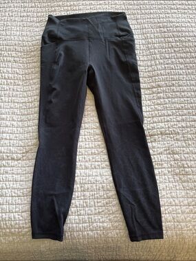 Spyder, High-Waist Black Athletic Leggings